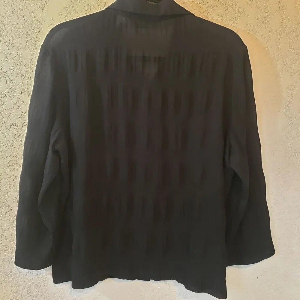 Selene Sport Semi-sheer Shirt Jacket Size Large - Picture 6 of 10